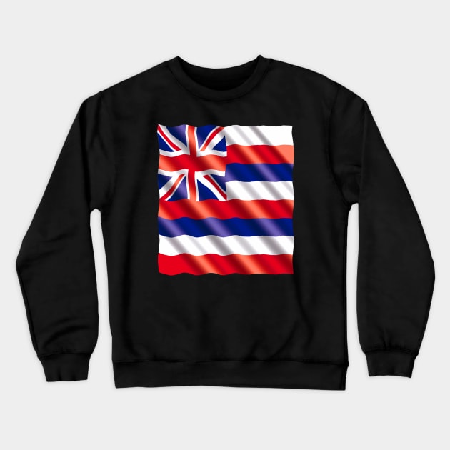 Hawaii Flag Crewneck Sweatshirt by Top-you